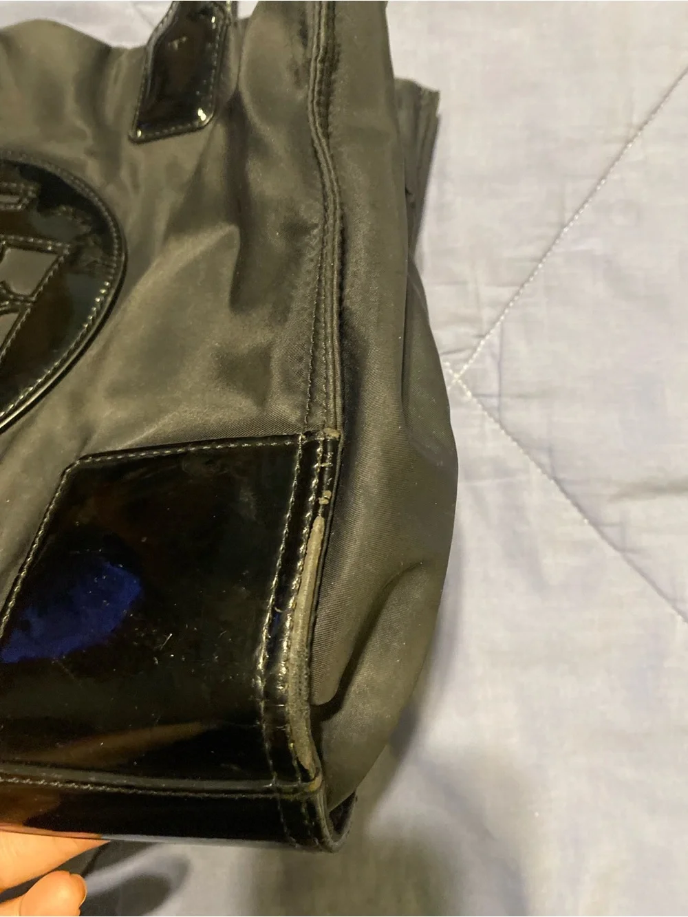 Authentic Tory Burch Small Ella Nylon Tote